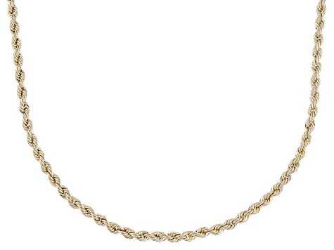 14k Yellow Gold 2.3mm Raffinato Rope 14" Necklace