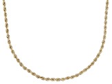 14k Yellow Gold 2.3mm Raffinato Rope 14" Necklace