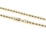 14k Yellow Gold 2.3mm Raffinato Rope 14" Necklace
