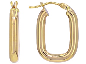 14k Yellow Gold 19mm Unico Pisa Hoop Earrings
