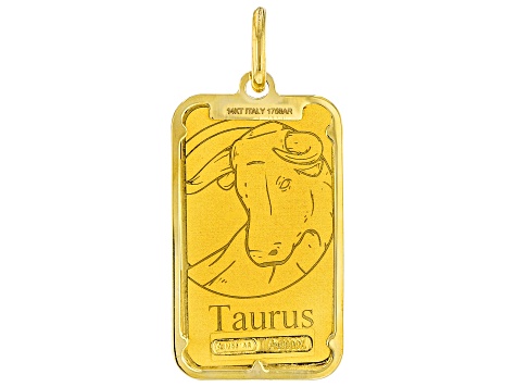 No.240 18k 14k 金無垢 金 ゴールド Gold 585 750 Stefano Oro 24k Yellow Gold 2g Taurus Ingot with 14k Yellow Gold
