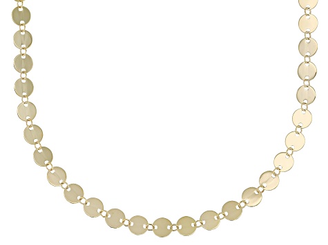 14k Yellow Gold Mirror Circles 16