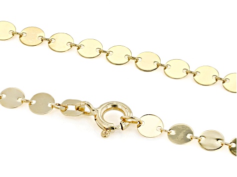 14k Yellow Gold Mirror Circles 16