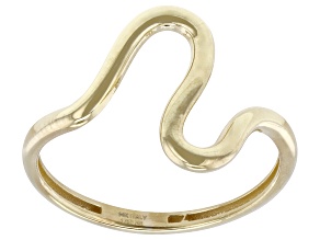 14k Yellow Gold Wavy Ring