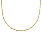 14k Yellow Gold 1.5mm 4-Sides Diamond Cut Spiga Milano 14" Necklace