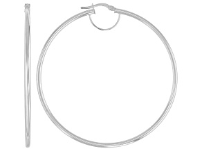 14k White Gold 2" Capri Earrings