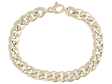 14k Yellow Gold 8.5mm Twisted Curb Bracelet