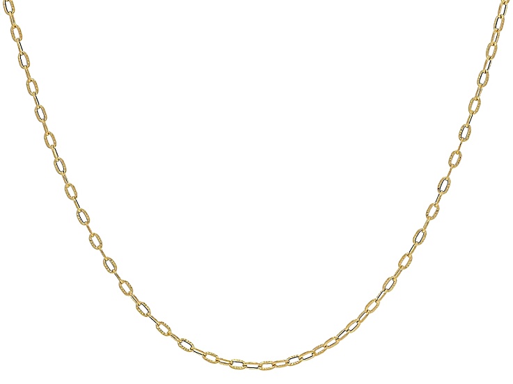14k Yellow Gold 2.5mm Sun 16" Necklace