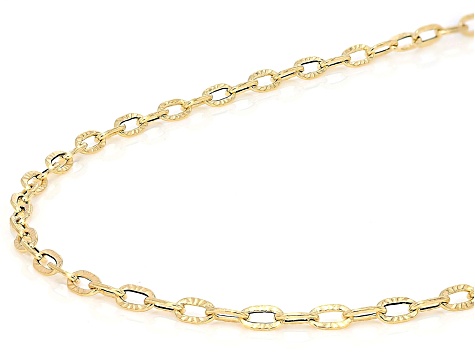 14k Yellow Gold 2.5mm Sun 16" Necklace