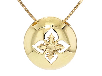 Picture of 14k Yellow Gold Diamond Cut Pepita Di Firenze Openwork Necklace