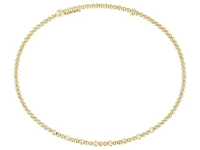 14k Yellow Gold Sparkle 2mm Bead Bangle