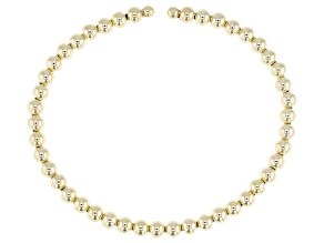 14k Yellow Gold Champagne Bead Bangle