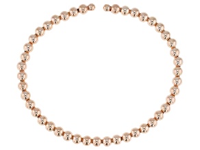 14k Rose Gold 4mm Bead Bangle