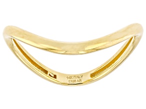 14k Yellow Gold Wave Band Ring