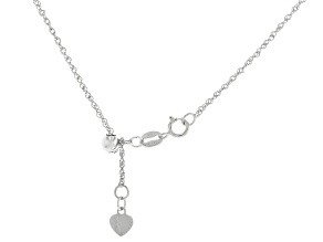 Platinum 950 0.80mm Singapore Slider Necklace