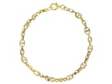 14k Yellow Gold 5.3mm Oval Mariner Link Bracelet