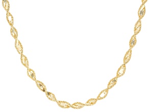 14k Yellow Gold 4.55mm Cabaret Petali 18" Necklace