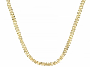 14k Yellow Gold 5.1mm Fancy Valentino 18" Necklace