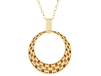 Picture of 14k Yellow Gold Essential Round Necklace