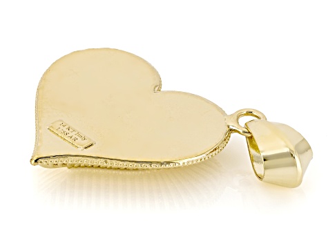 14k Yellow Gold Ricami Heart Pendant - SFO134 | JTV