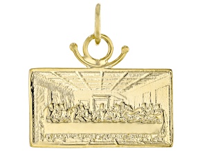14k Yellow Gold Ultima Cena Pendant