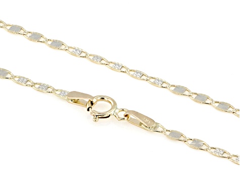 14k Gold Two-Tone 2.3mm Lucciola 18" Necklace