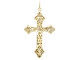 14k Yellow Gold Cross Ricami Pendant