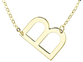 14k Yellow Gold Initial 18" Necklace