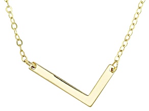 14k Yellow Gold Initial 18" Necklace