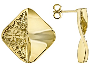 14k Yellow Gold Dune Ricami Earrings