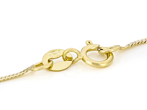 14k Yellow Liquid Gold Herringbone 20" Necklace