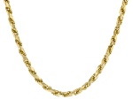 14k Yellow Gold 4.2mm Grande Radiante Rope 18" Necklace