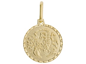 14k Yellow Gold Zodiac Pendant