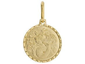14k Yellow Gold Zodiac Pendant