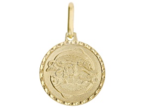 14k Yellow Gold Zodiac Pendant
