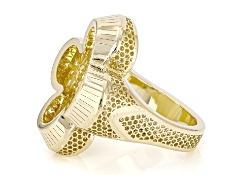 Stefano Oro 14k Yellow Gold Bouquet Ricami Clover Ring - SFO187 | JTV