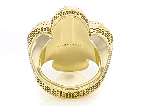 Stefano Oro 14k Yellow Gold Bouquet Ricami Clover Ring - SFO187 | JTV