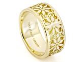 14k Yellow Gold Ricami Cigar Band Ring
