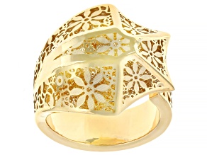 14k Yellow Gold Ricami Cobra Ring