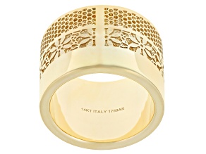 14k Yellow Gold Multi-Row Ricami Band Ring