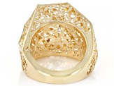 14k Yellow Gold Flower Ricami 