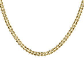 14k Yellow Gold 4mm Cuore 18" Necklace