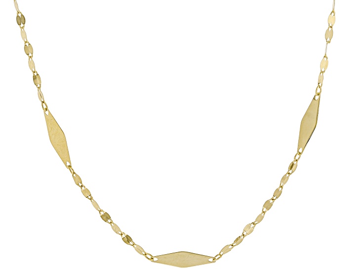 14k Yellow Gold 3mm Mirror Station 20