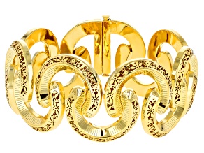 14k Yellow Gold "Ricciolo D'oro" Ricami Bangle Bracelet