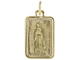 14k Yellow Gold Our Lady of Guadalupe Tag Pendant