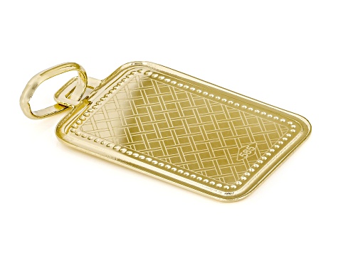 14k Yellow Gold Our Lady of Guadalupe Tag Pendant