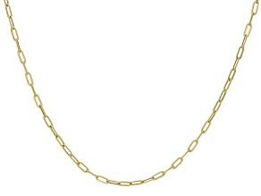 14k Yellow Gold 2.8mm Paperclip 18" Necklace