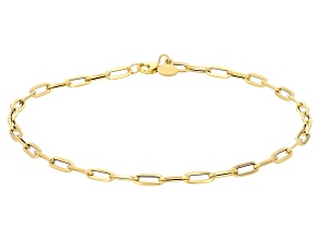 14k Yellow Gold 2.8mm Paperclip Bracelet