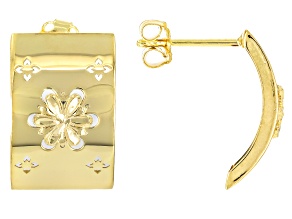 14k Yellow Gold "Nobile Bloom" Opera Earrings