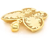 14k Yellow Gold Tropical Butterfly Pendant